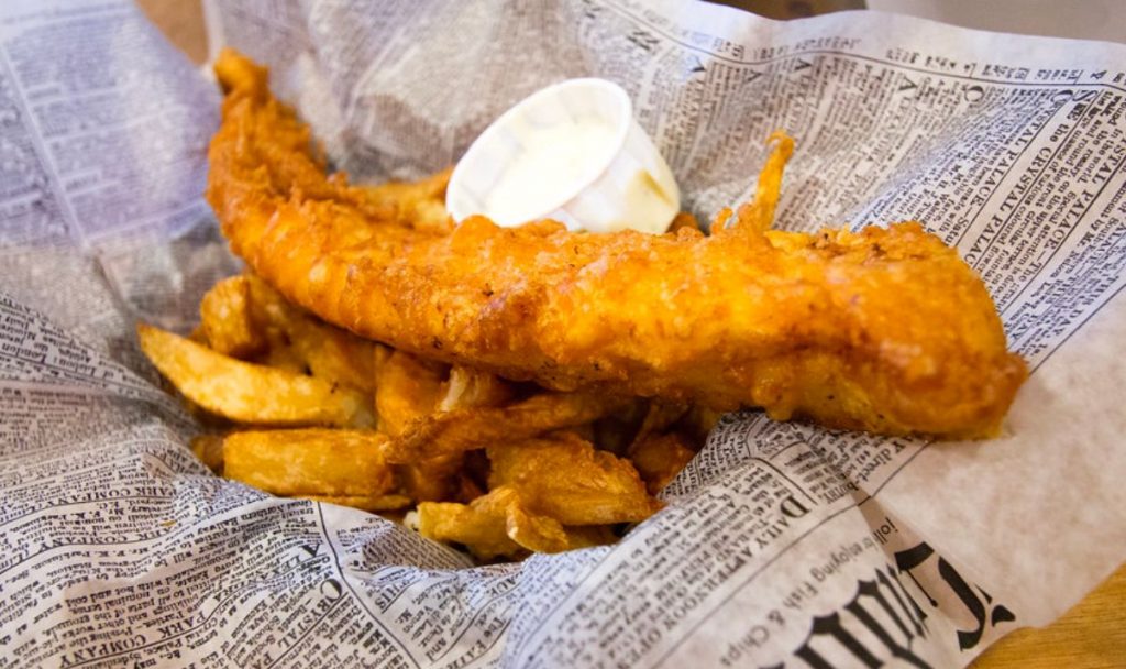 5 of the best fish and chip shop takeaways and restaurants in Hertfordshire Fish and Chips Stock
