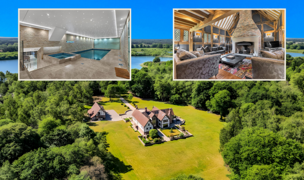Inside a £6.7m Tudor mansion set in 13 acres of Cheshire land Hanson Hall sits within 13 acres (Picture: Rightmove)