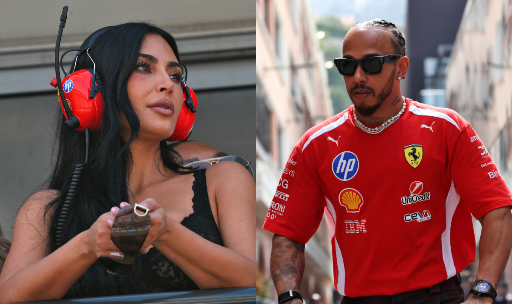 Kim Kardashian cheers on Lewis Hamilton at Monaco Grand Prix Kim Kardashian and Lewis Hamilton